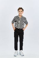 Resim Yenikoza Erkek Çocuk Kanvas Pantolon