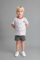 Resim Defacto Erkek Bebek Şort Takım H4119A5/BE793