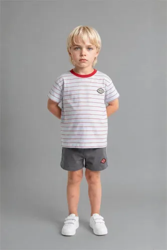Resim Defacto Erkek Bebek Şort Takım H4119A5/BE793