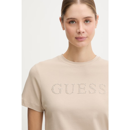 Resim Guess Athleisure  Kadın  T-shirt V6RI20J1314-G1BW Octavıa Rn Ss T-Shırt