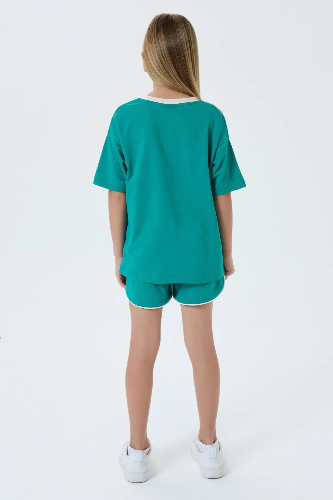 Resim U.S. Polo Assn Kids Kız Çocuk Şort Takım Us2524-4