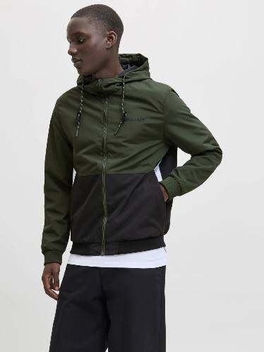 Resim Jack & Jones Jjerush Hood Bomber Noos Erkek Mont 12200208
