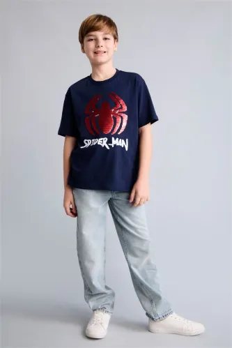Resim Defacto Erkek Çocuk T-shirt H8255A8/NV256