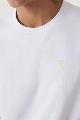 Resim Guess  Erkek  T-shirt M6GI21K3053-G011 Cn Ss Small Patch Cotton Modal