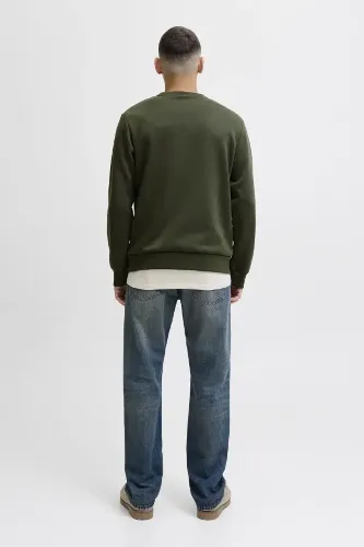 Resim Jack & Jones Jjmakoto Sweat Crew Neck Erkek Sweat 12278601