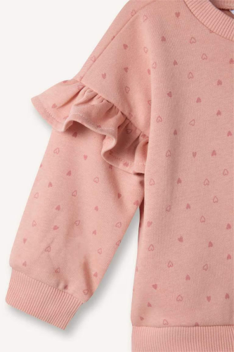 Resim Defacto Kız Bebek Sweat Takım G8503A5/OG127