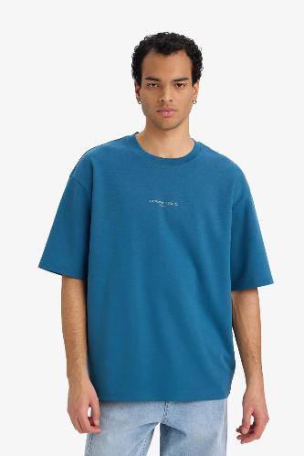 Resim Defacto Erkek T-shirt F9684AX/IN194