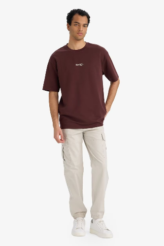 Resim Defacto Erkek T-shirt F9686AX/BN496