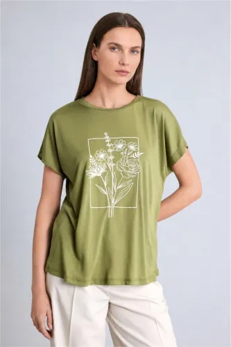 Resim Defacto Kadın T-shirt H8368AX/KH473