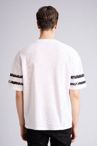 Resim Defacto Erkek T-shirt F8669AX/WT34