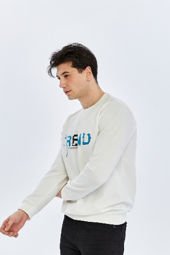 Resim Paul&More Erkek Sweat Trend Baskı 0 Yaka 2 İp