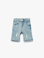 Resim Koton Erkek Çocuk Kot&Kanvas Şort 6SKB40002TD