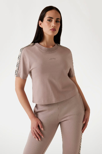 Resim V3RI08I3Z14-G4Q9 Brıtney Crop Tee Gues Kadın T-shirt
