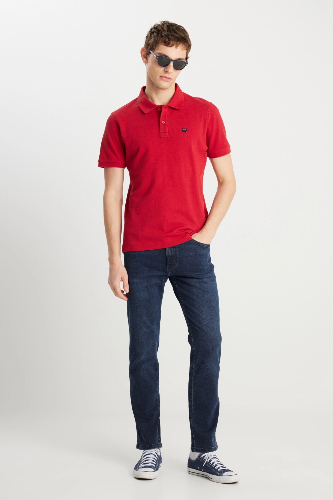 Resim Wrangler Polo Erkek T-shirt W7D5K4XX2T600