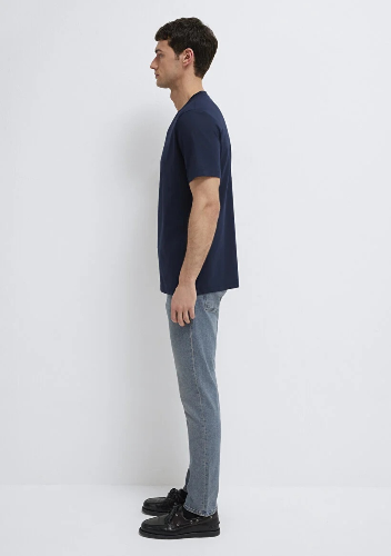 Resim Mavi Erkek T-shirt M0613135-86623