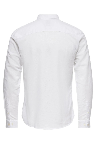 Resim Only & Sons Onscaiden Life Ls Solid Linen Shirt Noos Erkek Gömlek 22012321