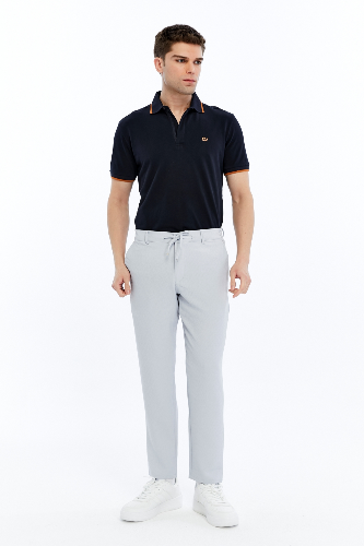 Resim Paul&More Erkek Kanvas Pantolon Silver Gofre