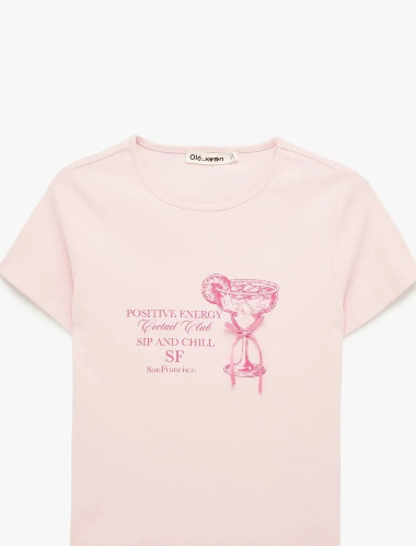 Resim Koton Kadın T-shirt 6SAL10047IK