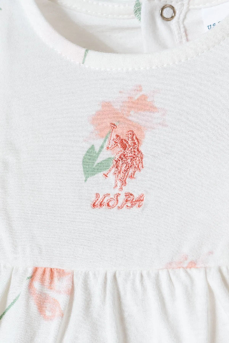 Resim U.S. Polo Assn Bebek Kız Bebek Elbise USB2985