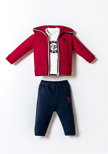 Resim U.S. Polo Assn Bebek Erkek Bebek Sweat Takım Usb2875