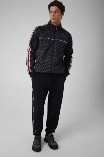 Resim Guess 4G Jacquard Jet Blac Erkek Sweat Z6Yq16K4620-Fj9N