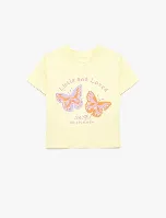 Resim Koton Kız Bebek T-shirt 6SMG10162AK