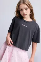 Resim Defacto Kız Çocuk T-shirt H7250A8/AR138