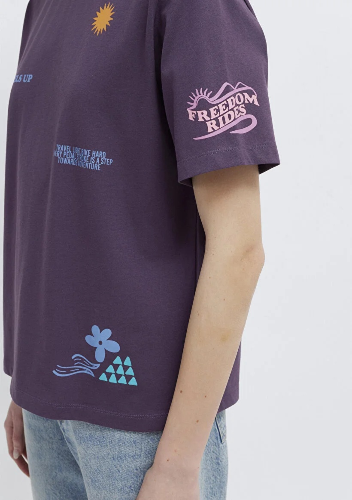 Resim Mavi Kadın T-shirt M1613729-70635