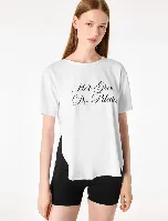 Resim Koton Kadın T-shirt 6SAK10260NK