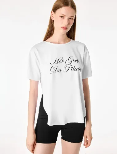 Resim Koton Kadın T-shirt 6SAK10260NK