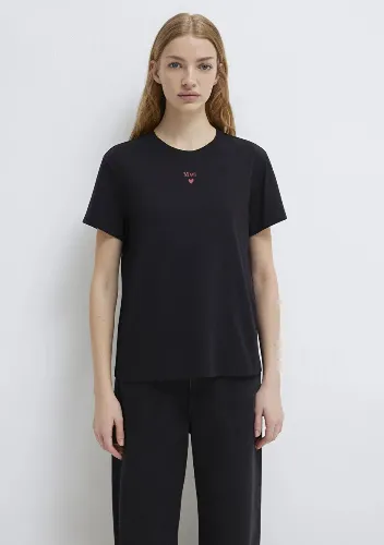 Resim Mavi Mavi Baskılı Kadın T-Shirt M1601185-900
