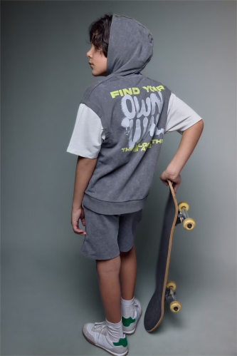 Resim Defacto Erkek Çocuk T-shirt G9737A8/GR452