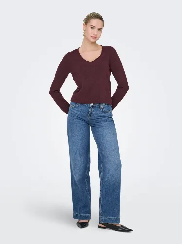 Resim Only Onlloyal Ls V-Neck Pullo Knt Noos Kadın Kazak 15368957