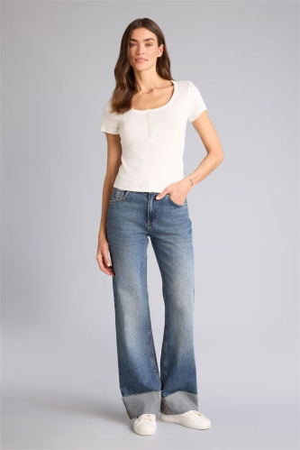 Resim Defacto Kadın T-shirt H2034AX/ER105