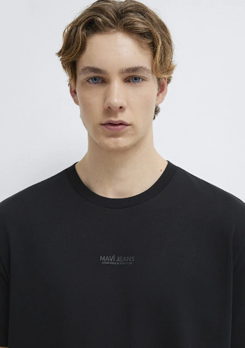 Resim Mavi Erkek T-shirt M0613348-900