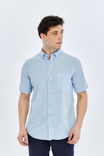 Resim Süvari Cotton Regular Erkek Kısa Kol Gömlek SGM2017700010