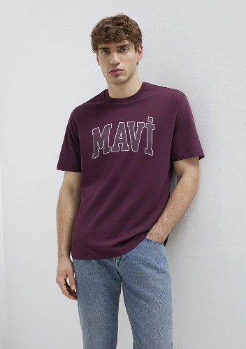 Resim Mavi Erkek T-shirt M0611711-70434