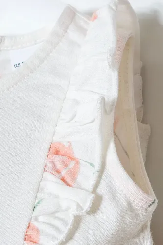 Resim U.S. Polo Assn Bebek Kız Bebek Elbise USB2985