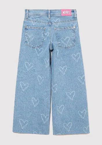 Resim Mavi Lorı Kız Çocuk Jean Pantolon M7010036-89486