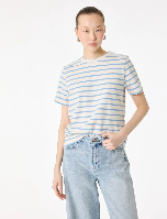 Resim Koton Kadın T-shirt 6SAK50268EK