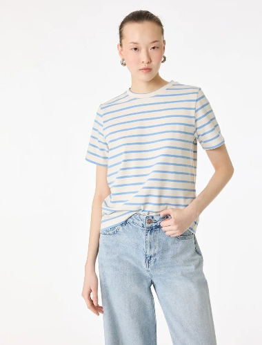 Resim Koton Kadın T-shirt 6SAK50268EK