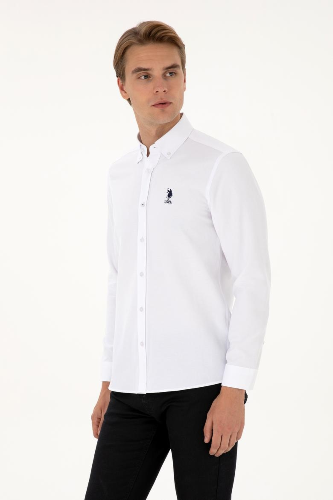 Resim U.S. Polo Assn. Nova025K Erkek Dokuma Gömlek 2225592