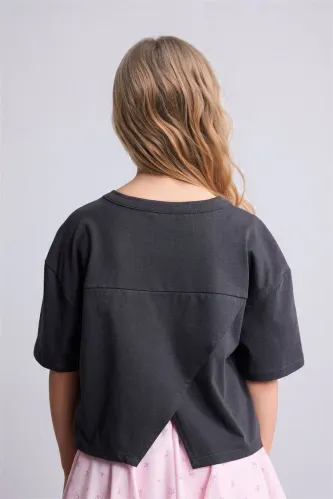 Resim Defacto Kız Çocuk T-shirt H7250A8/AR138