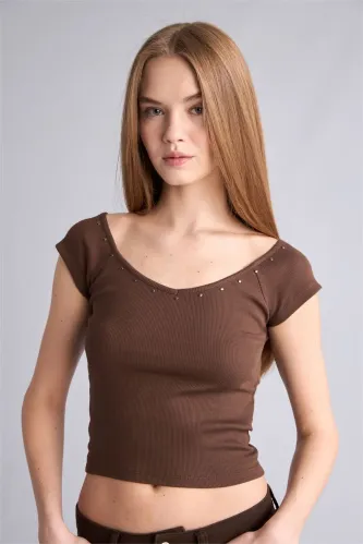 Resim Defacto Kadın T-Shirt H1170Ax/Bn267