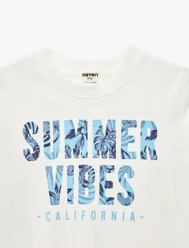 Resim Koton Erkek Çocuk T-shirt 6SKB10150TK