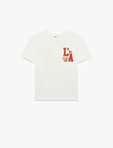 Resim Koton Kız Çocuk T-shirt 6SKG10270AK