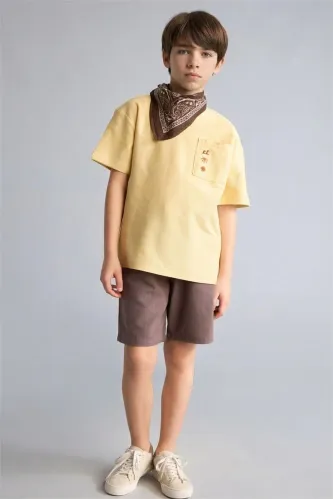 Resim Defacto Erkek Çocuk T-shirt H3492A8/YL166