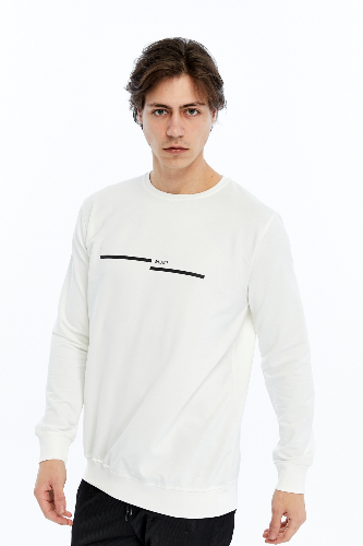 Resim Paul&More Erkek Sweat What Baskı 0 Yaka 2 İp