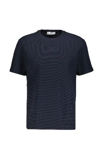 Resim Süvari Waffle Sıfır Yaka Erkek T-shirt Sts1014000001