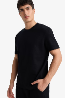 Resim Defacto Erkek T-shirt F9675AX/BK81